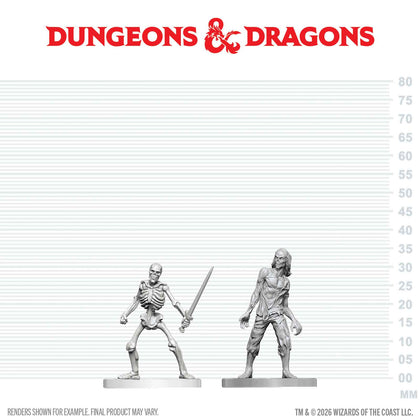 PRE-ORDER - D&D Nolzur's Marvelous Miniatures: Zombie & Skeleton - 1