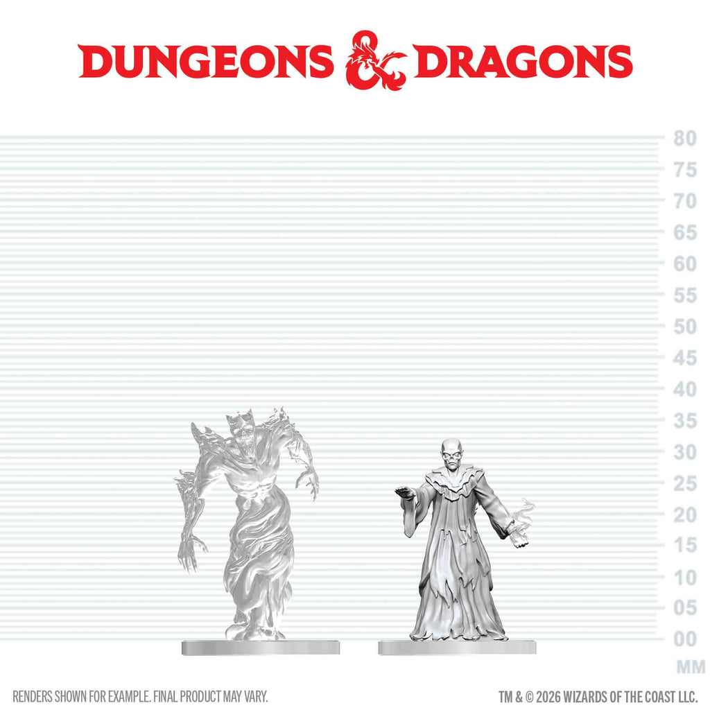 PRE-ORDER - D&D Nolzur's Marvelous Miniatures: Ghast Gravecaller & Wraith