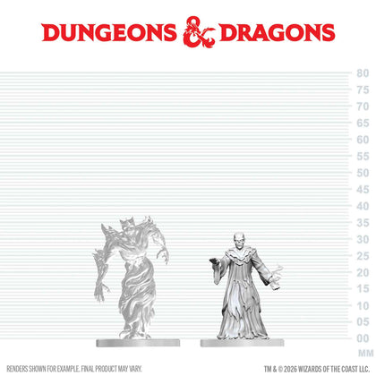 PRE-ORDER - D&D Nolzur's Marvelous Miniatures: Ghast Gravecaller & Wraith - 1