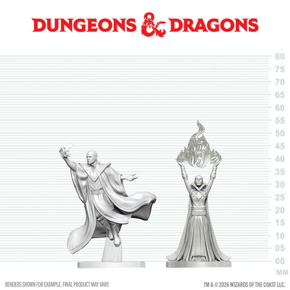 PRE-ORDER - D&D Nolzur's Marvelous Miniatures: Red Wizard Mage & Archmage - 1