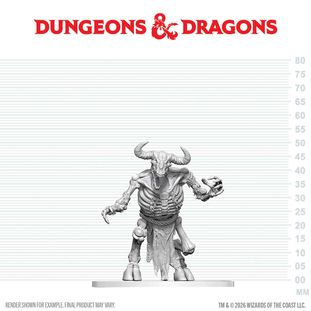 PRE-ORDER - D&D Nolzur's Marvelous Miniatures: Minotaur Skeleton