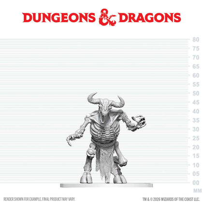 PRE-ORDER - D&D Nolzur's Marvelous Miniatures: Minotaur Skeleton - 1