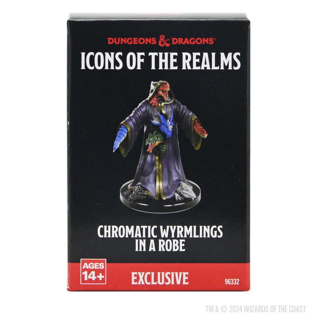 D&D Icons of the Realms: Chromatic Wyrmlings in a Robe Exclusive Miniature