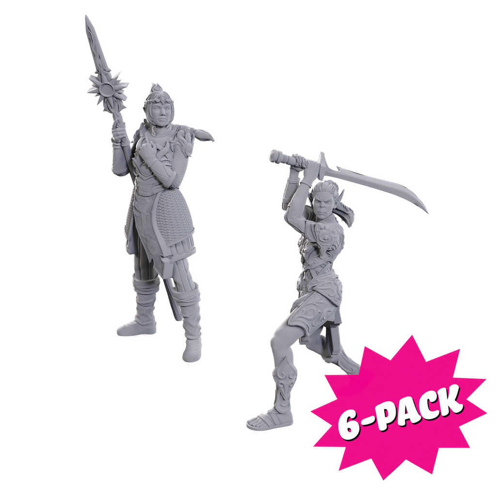 D&D Nolzur's Marvelous Miniatures: Special Edition Baldur's Gate 3 — Lae'zel & Shadowheart (Bundle of 6)