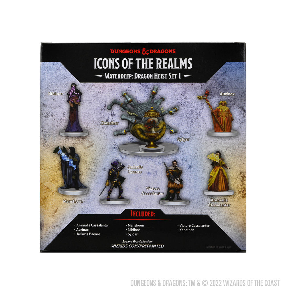 WizKids Miniatures Donjons Et Dragons – Waterdeep Dragon Heist Box Set 2 – Lot 4 Figurines DnD