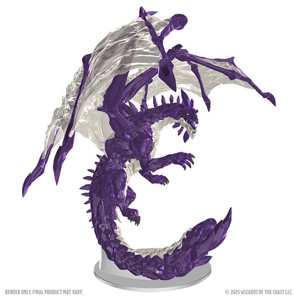 PRE-ORDER - D&D Nolzur's Marvelous Miniatures: Adult Amethyst Dragon - 2