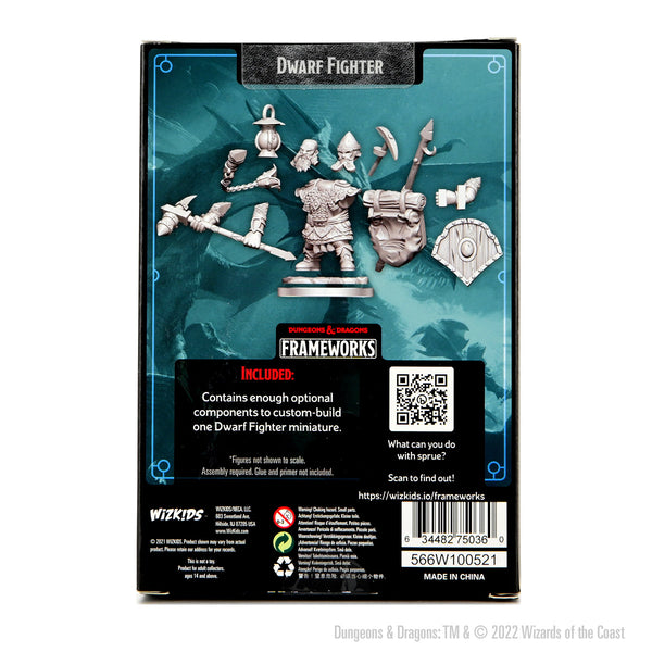 D&D Frameworks: Dwarf Fighter Male - Unpainted and Unassembled – Shop ...