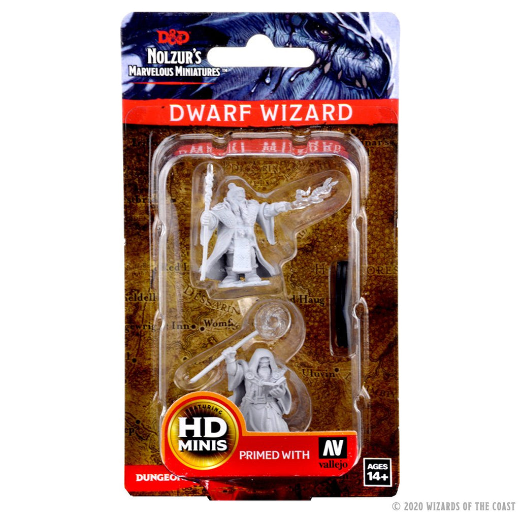 D&D Nolzur’s Marvelous Miniatures: Dwarf Male Wizard