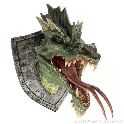 D&D Replicas of the Realms: Green Dragon Trophy Plaque - 1
