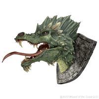 PRE-ORDER - D&D Replicas of the Realms: Green Dragon Trophy Plaque