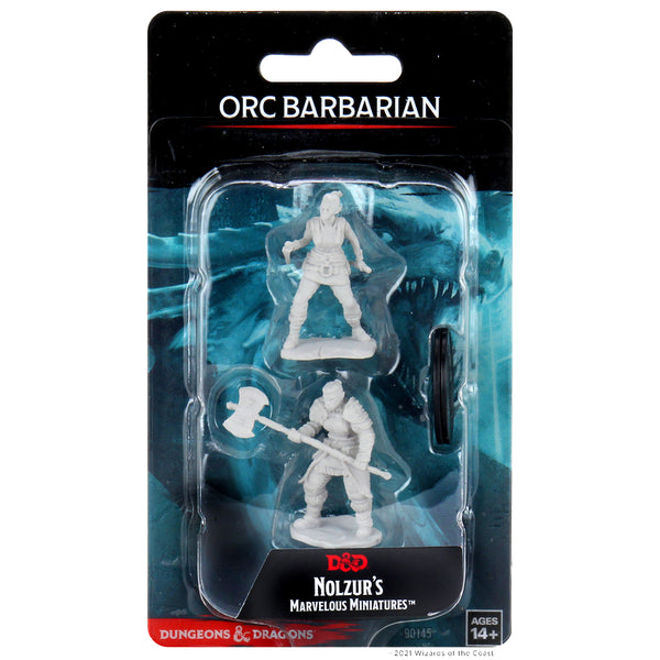 D&D Nolzur's Marvelous Miniatures: Orc Barbarian Female main image 1