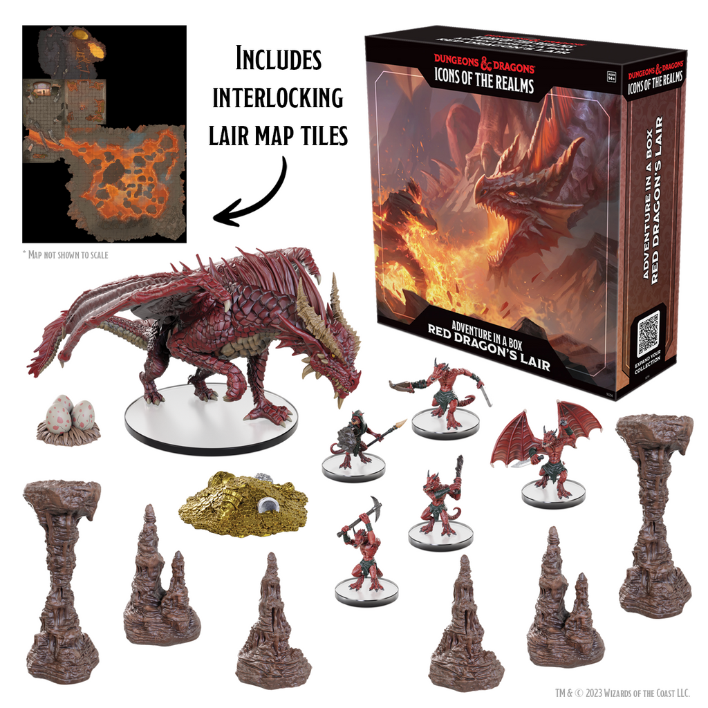 PRE-ORDER - D&D Icons of the Realms: Adventure in a Box - Red Dragon's Lair