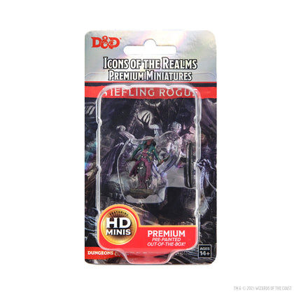 D&D Icons of the Realms Premium Figures: Tiefling Rogue Female - 1