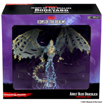 D&D Icons of the Realms Miniatures: Boneyard Premium Set - Blue Dracolich - 2
