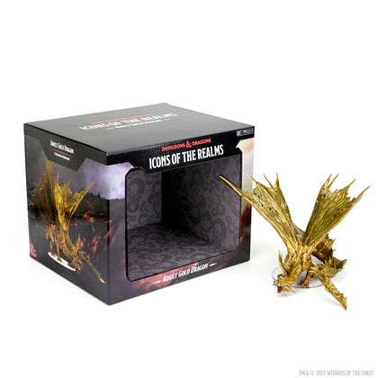 D&D Icons of the Realms: Adult Gold Dragon Premium Figure - 1