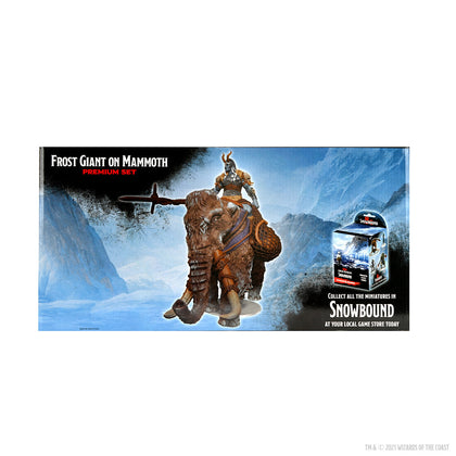 D&D Icons of the Realms Miniatures: Snowbound Frost Giant and Mammoth Premium Set - 2