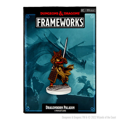 D&D Frameworks: Dragonborn Paladin Male - Unpainted and Unassembled - 1