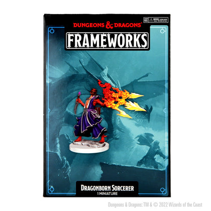 D&D Frameworks: Dragonborn Sorcerer Female - Unpainted and Unassembled - 1