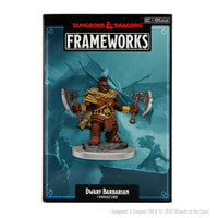 D&D Frameworks: Dwarf Barbarian Female - Unpainted and Unassembled