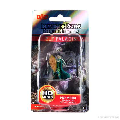 D&D Icons of the Realms: Premium Painted Figure - Elf Paladin Female - 1