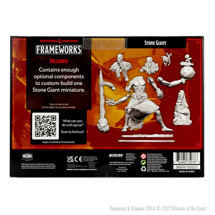 D&D Frameworks: Stone Giant - Unpainted and Unassembled - 2