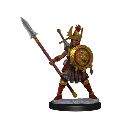 D&D Frameworks: Human Fighter Female - Unpainted and Unassembled - 2
