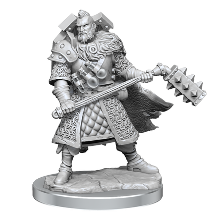 D&D Frameworks: Human Fighter Male - Unpainted and Unassembled - 1